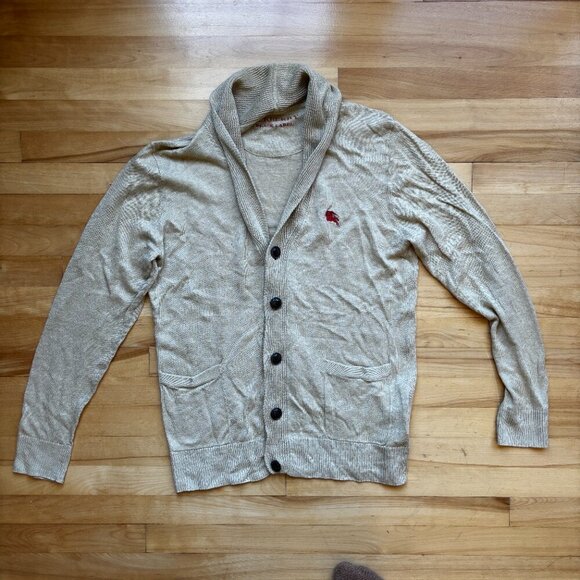 Burberry Black Label Men’s Beige Knit Cardigan - Size M - Picture 6 of 12